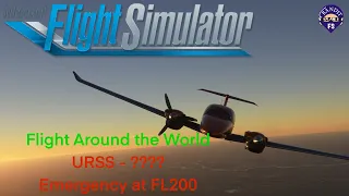 MSFS 2020 | Around the World Episode 9 | Diamond DA62 | GTN750 | Emergency at FL200