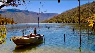 Christmas Boat Camping Australia.. Trout And Tinsel..