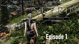 Skyrim Special Edition Playthrough - SUPER MODDED - Starting at 100 mods - Episode 1