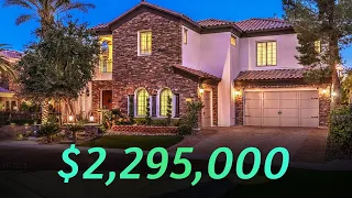 Touring A Remodeled 6,000 SQ FT Guard Gated Las Vegas Mansion