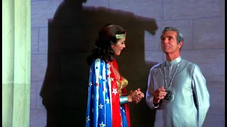 Andros (Tim O'Connor) Demonstrates His Powers To Wonder Woman (Wearing Cape) 1080p BD