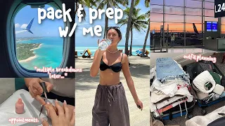 travel prep and pack with me *chaotic vlog* | outfit planning, self-care, appointments, glow-up