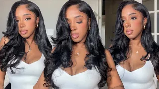 How to: Natural Quick Weave *Detailed Tutorial* | Deep Side Part |