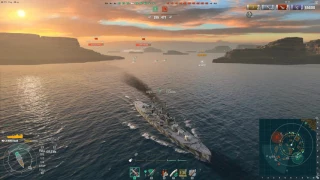 WoWs - Minotaur (174k dmg, kraken, high caliber, etc.)