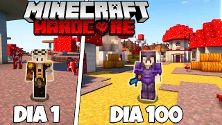 SOBREVIVI 100 DIAS NO BIOMA DE COGUMELOS NO MINECRAFT HARDCORE