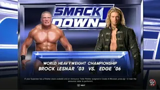 "LEGENDARY MATCHUP: Brock Lesnar battles Edge for World Heavyweight Title!" WWE2k23