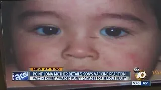 Local mother recounts son's bad vaccine reaction