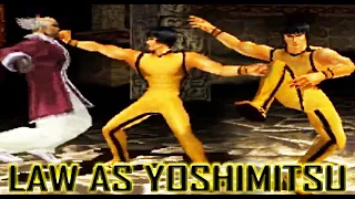 [TAS] Law With Yoshimitsu's Moves Gameplay - Tekken 3 (Arcade Version) (Requested)