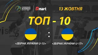 ТОР-10 кращих розіграшів матчу «Збірна України U-15» - «Збірна України U-17»