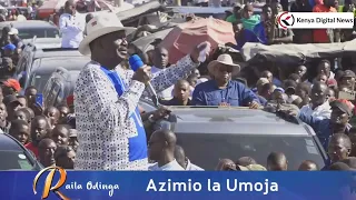 MAMBO BADO!! Listen to Raila's speech in Machakos today!!