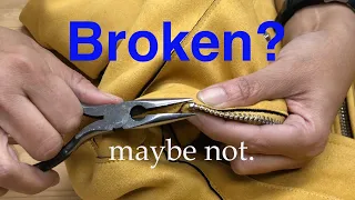 How to Fix a Broken Zipper Slider ... Many ways!