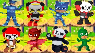 Tag with Ryan PJ Masks Catboy vs Combo Panda New Characters Showcase - All Costumes Gameplay Android