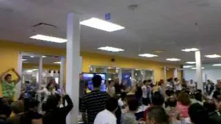 Google employees dancing to Michael Jackson at Crave Cafe