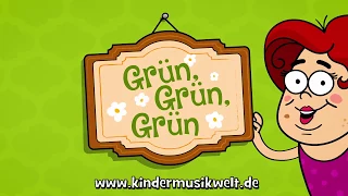 Grün, grün, grün sind alle meine Kleider | Kinderlieder zum Mitsingen | Kindermusikwelt