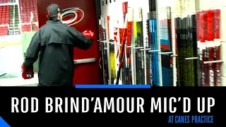 Mic'd Up: Rod Brind'Amour runs Carolina Hurricanes practice