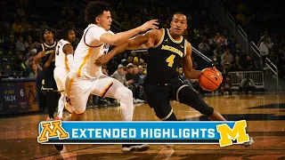Minnesota at Michigan | Extended Highlights | Big Ten Men's Basketball | Jan. 4, 2023