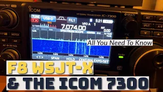 WSJT-X FT8 and the IC-7300 Waterfall