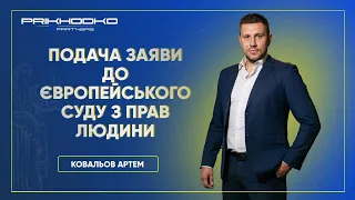 Подача заяви до Європейського суду з прав людини | Ковальов Артем