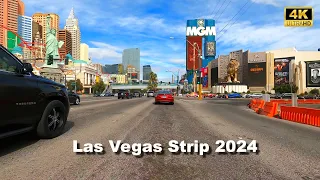 Driving the Las Vegas Strip 2024 in 4K