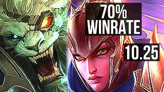 RENGAR vs QUINN (TOP) | 7/0/2, 70% winrate, Godlike | BR Diamond | v10.25