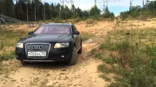 Audi A6 C6 allroad 4.2 V8 Quattro test off-road. Exhaust