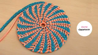 Doormat making at home, How to make doormat , Paydan banane ka tarika, Mat, Paydan, Home Creativity