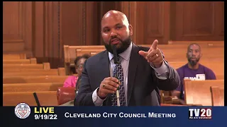 Cleveland City Council Meeting, September 19, 2022