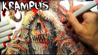 Beware of "Krampus" Christmas Creepypasta Story + Drawing (Scary Stories)