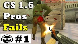 Counter Strike 1.6 Pro players Fails #1