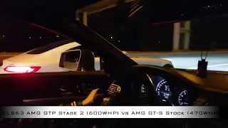 GT Performance CLS63 AMG Stage 2 vs GTP CL65 AMG Stage 3 vs AMG GT-S Stock