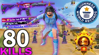 80 Kills😱MY HARDEST GAME in RANKED CONQUERORS LOBBY🥵Solo Vs Squad | PUBG Mobile