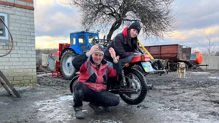 Все буде Україна! Дістали мотоцикла з мотлоху, шість років простояв, миємо та пробуємо заводить...