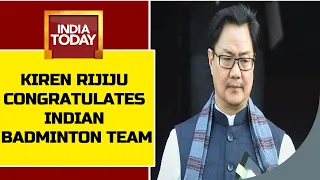 Kiren Rijiju Congratulates Indian Badminton Team After Thomas Cup Triumph: 'Big Victory For India'