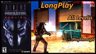 Aliens vs. Predator: Requiem Game - Longplay PSP (All Level's) Full Game Walkthrough (No Commentary)