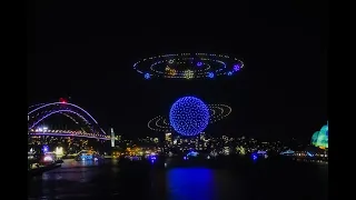 VIVID Sydney 2023 – The Flash – Transformers Rise of the Beasts – 1000 Drone Light Show