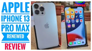 Amazon Renewed Apple iPhone 13 Pro Max Sierra Blue Review ATT