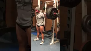 700lbs Squat. No belt or sleeves.