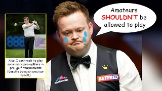 Shaun Murphy rants about amateurs after losing to an amateur.