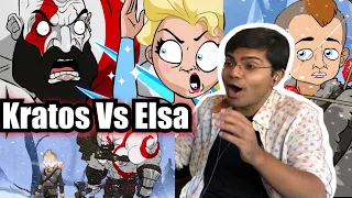 Kratos Vs Elsa Reaction!! What They Do to Her?!