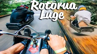 ROTORUA LUGE MARIO KART RACING!