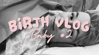 Birth vlog of baby #2. C-section. Baby girl🩷