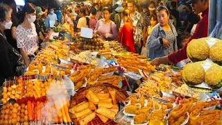 Amazing street food, massive street food @ night, Cambodian street food