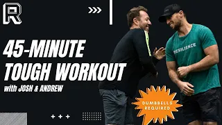 45 minute TOUGH Workout | Dumbbells | EMOM + AMRAP