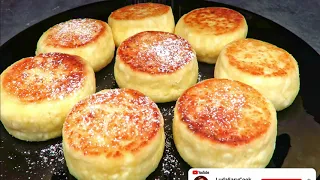 10 Minutes cottage cheese pancakes SUB LudaEasyCook How to Make cottage cheesecake Homemade Pancakes