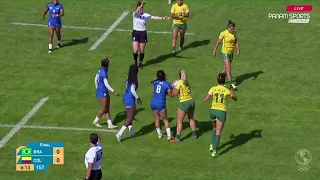 Bronze medal: Brazil 7s vs Colombia 7s ▷ 2023 - Pan American Games 7s Women (Highlights)