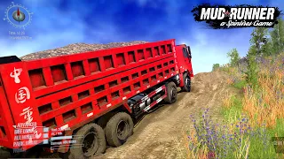 spintires dump truck off road | whit graphics hd |1080p 60fps