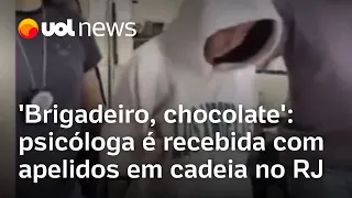 Brigadeirão: Suspeita de envenenar namorado é recebida com apelidos em cadeia no RJ