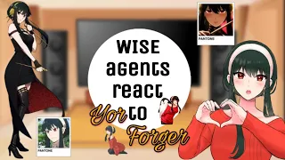 ♡ANIME♡|| WISE Agency react to YOR FORGER || The Forger Family || Enjoy 😉 |{🇧🇷🇵🇭🇺🇲🇷🇺🇲🇨}|