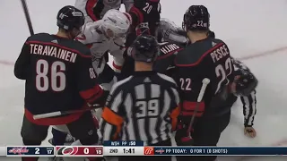 Brendan Smith TACKLES Tom Wilson After He Slashes Goalie