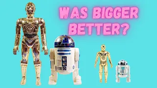 VINTAGE KENNER STAR WARS 12" SCALE FIGURES VERSUS 3-3/4" SCALE